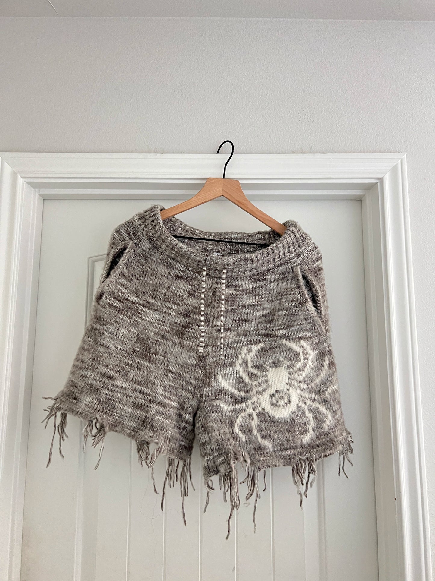 Grey mohair shorts