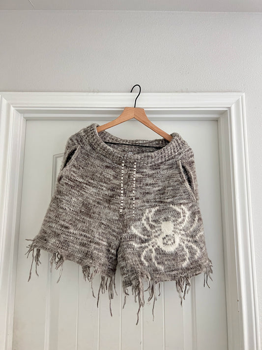 Grey mohair shorts